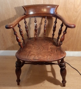 Victorian Elm Captains chair